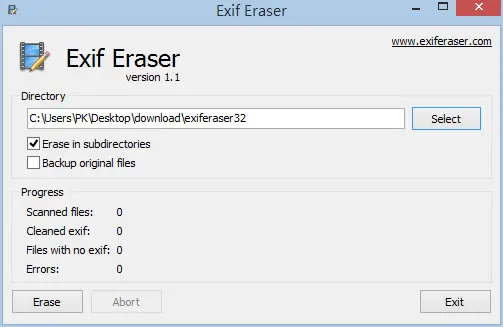 Free EXIF Eraser 清除隱藏在相片中的 EXIF 資訊(免安裝)