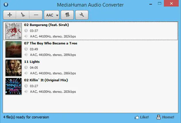 MediaHuman Audio Converter 可批次取出影片中的聲音及轉檔免費工具