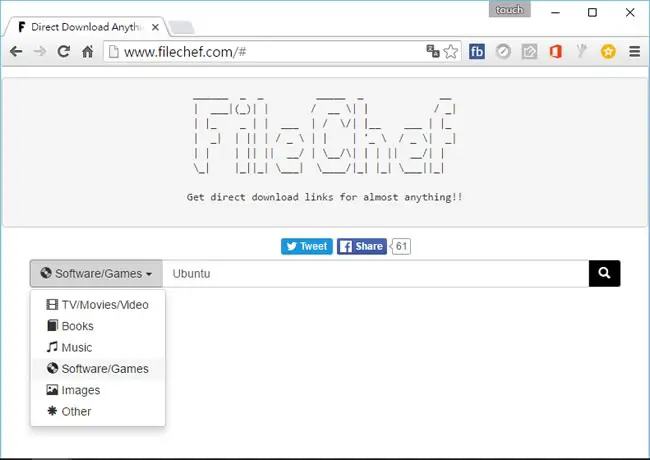 FileChef 直接搜尋可下載的檔案網址，節省時間