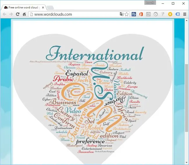 WordClouds.com 輕鬆建立各種圖案的文字造型拼貼網頁免費工具