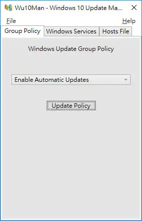 Wu10Man 關閉 / 開啟 Windows 自動更新功能