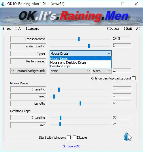 OK.It's.Raining.Men 讓桌面上有雨滴特效