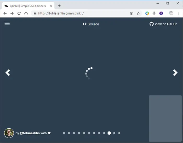 SpinKit 馬上就可以套用的網頁 CSS loading 動畫圖示