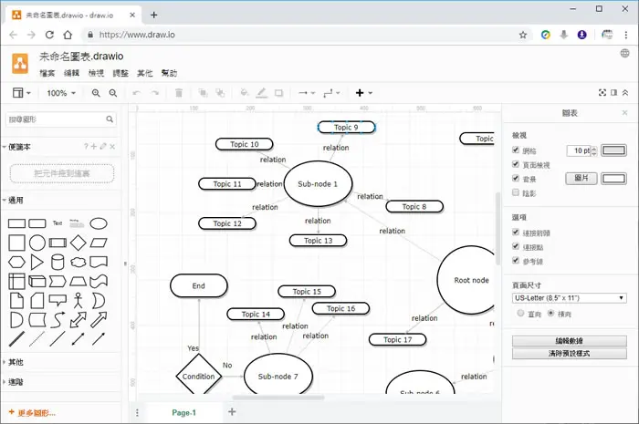 使用 Draw.io 免費在網路上建立軟體、工作、流程等各式圖表