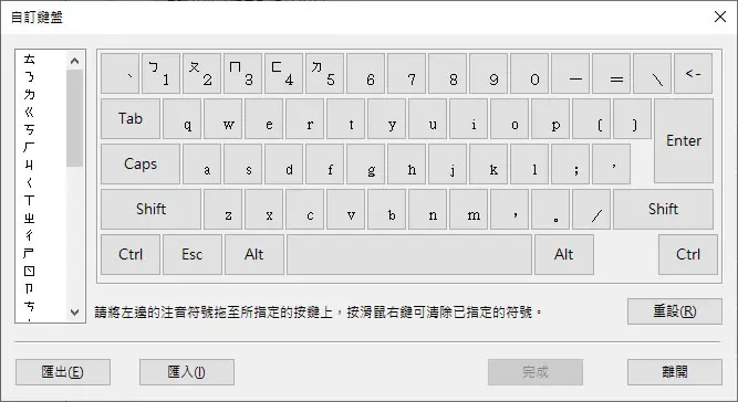 [ Windows ]如何自訂注音符號在鍵盤上所對應的位置？