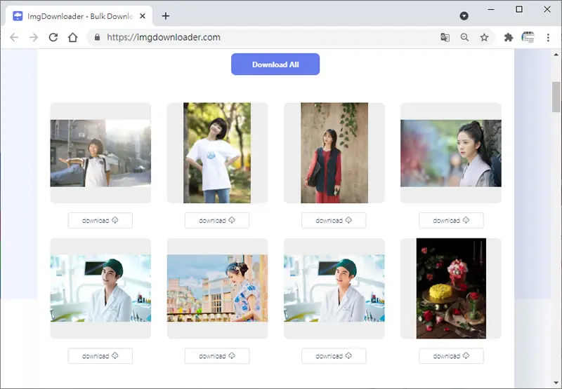 ImgDownloader 貼上網址就可以批次下載網頁內的圖片影片