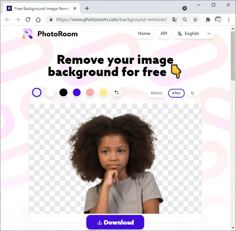 PhotoRoom 免費圖片去背景的線上服務