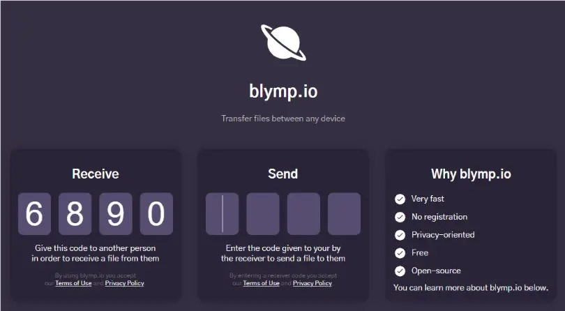 blymp.io 使用瀏覽器就可以在不同裝置間傳送檔案