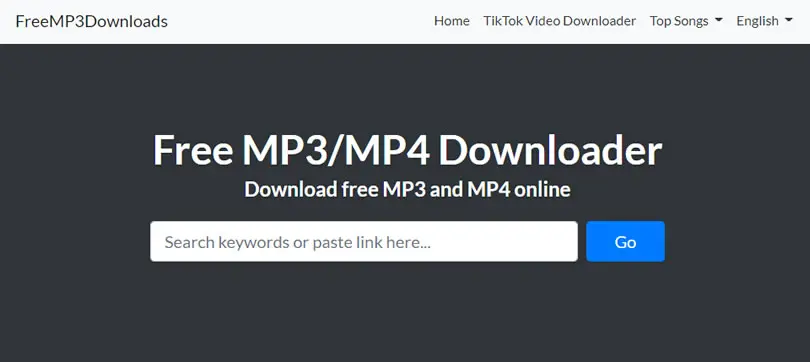 FreeMP3Downloads 可用關鍵字搜尋並下載 MP3/MP4 的免費線上服務