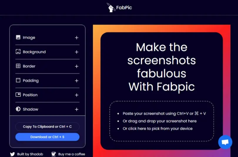 FabPic 線上替圖片增加相框 加入陰影或圓角