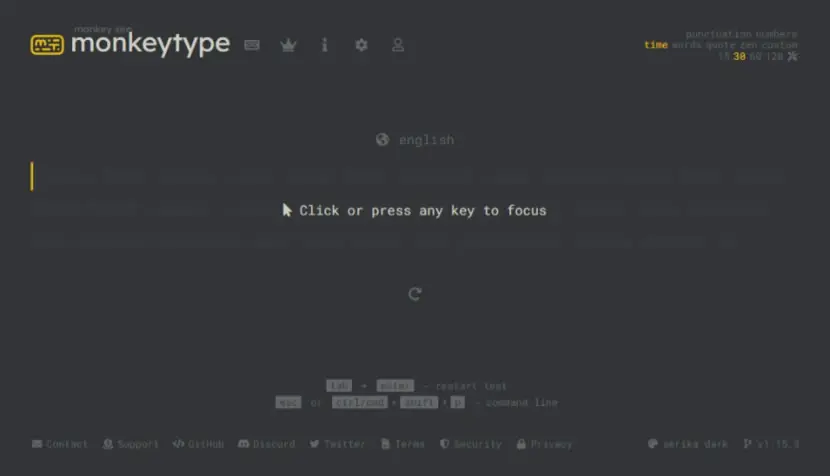 Monkeytype 線上英打練習免費服務 快速提升打字速度與正確率