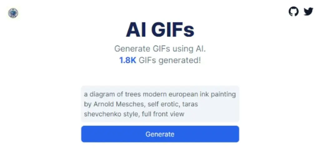 AI GIFs 讓 AI 根據文字描述產生 GIF 動畫圖片