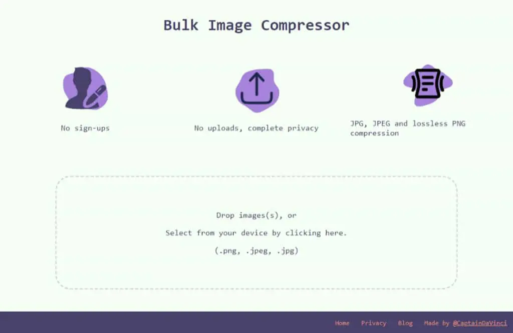 Bulk Image Compressor：免費壓縮 JPG、JPEG 和 PNG 圖像的線上工具