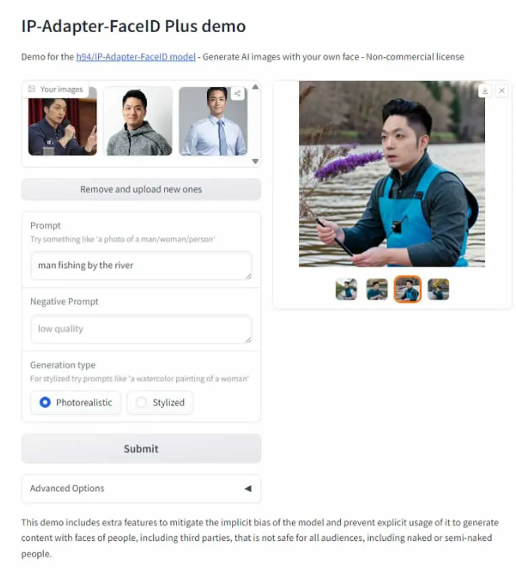 IP Adapter FaceID：自訂人物場景圖像，根據提供的人物照片和 Prompt 由 AI 生成