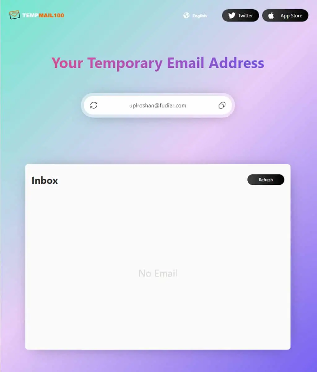 TempMail100：快速取得可接收電子郵件的臨時信箱，輕鬆防止垃圾郵件