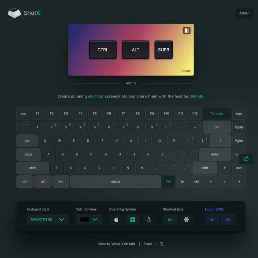 ShotKi：鍵盤快捷鍵圖片生成免費工具，支援 Windows、Mac 和 Linux 系統