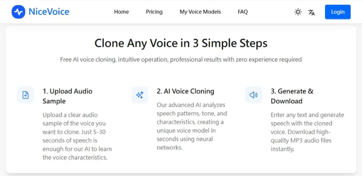 NiceVoice：AI 語音克隆免費工具！5-30 秒輕鬆複製你的專屬聲音