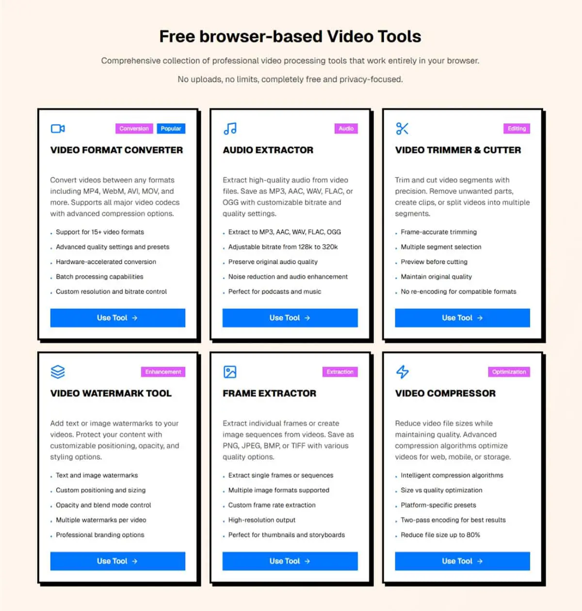FFmpeg.guru 免費線上影片工具：轉檔、壓縮、剪輯、加浮水印全包，還能離線使用