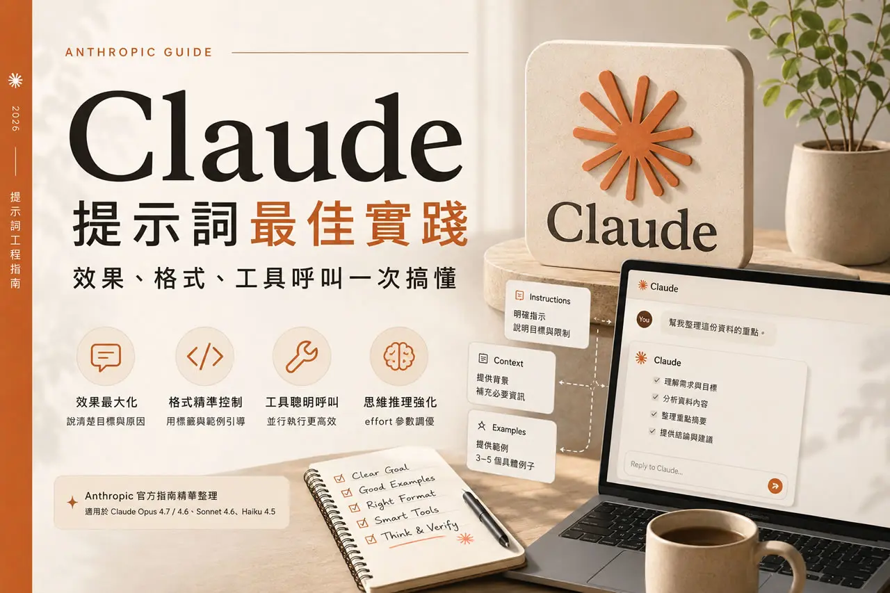 Anthropic 釋出 Claude 提示詞最佳實踐：效果、格式、工具呼叫一次搞懂