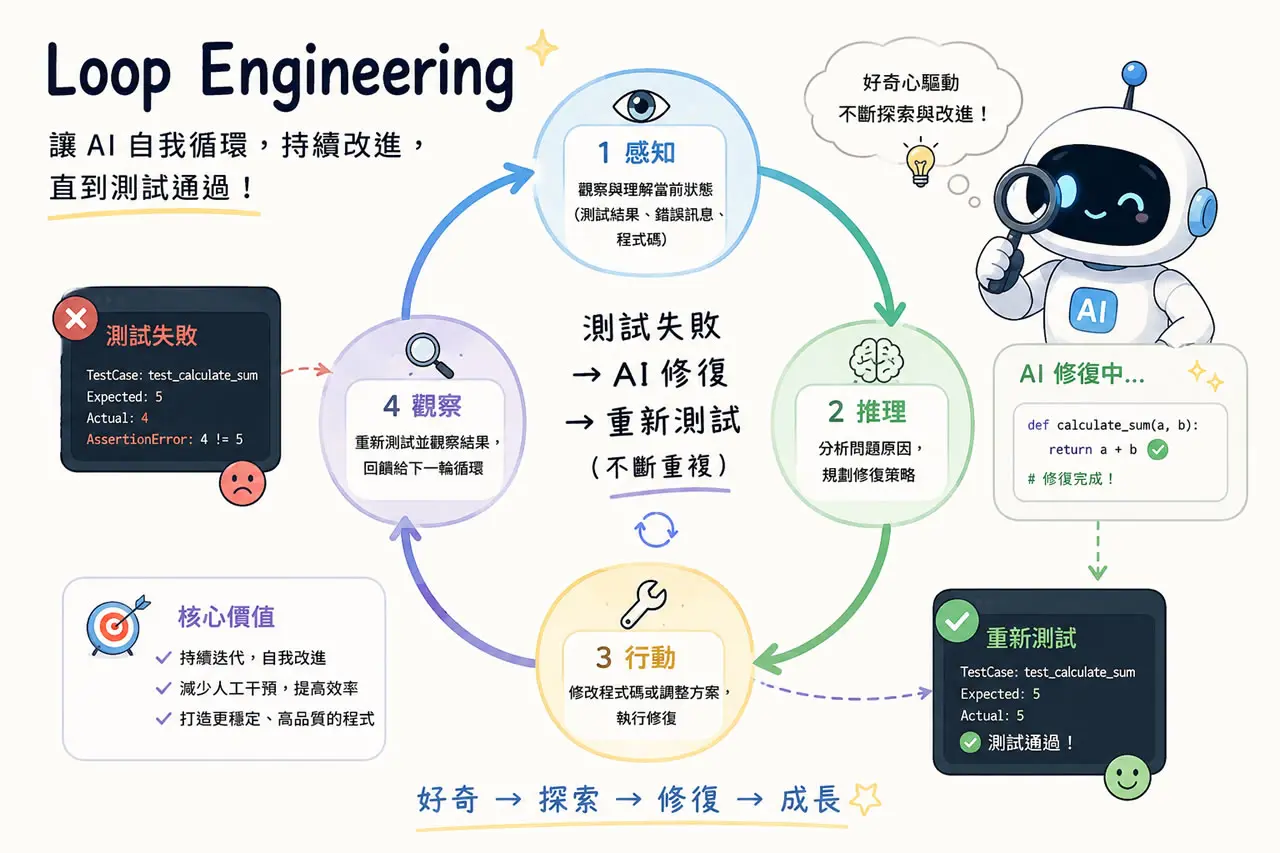 黃仁勳說的 Loop Engineering 是什麼？用範例帶你做出一個會自我修正的 AI 迴圈