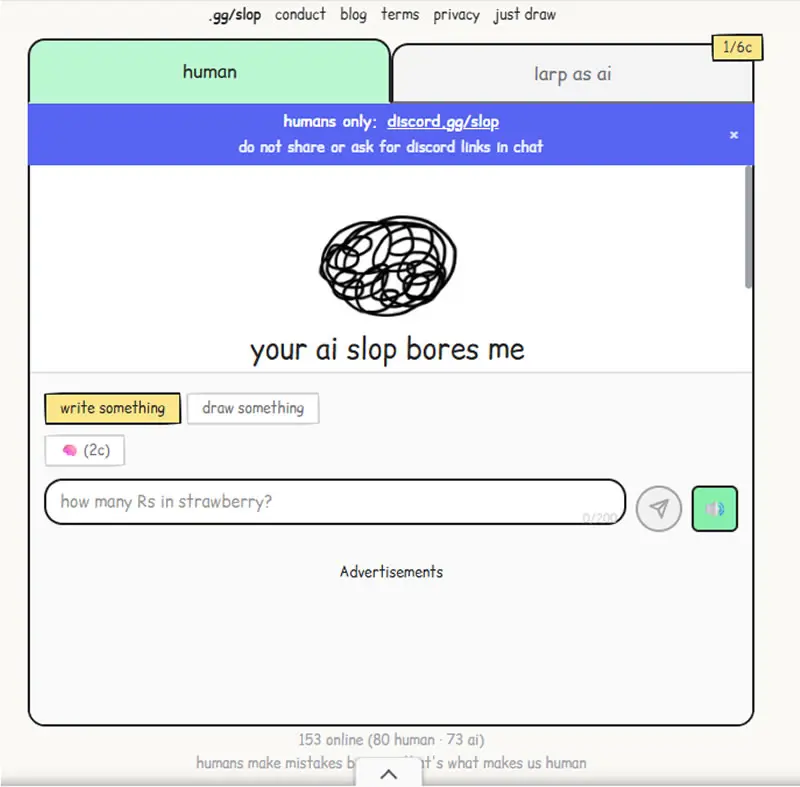 AI 陪聊都是真人？印度 Your AI Slop Bores Me 讓真人扮演 AI 的爆紅整人網站