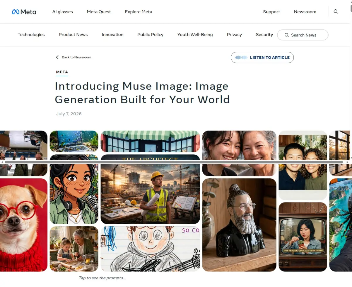 Meta 推出 Muse Image AI 繪圖！有哪些功能？誰可以用？怎麼用？一次搞懂