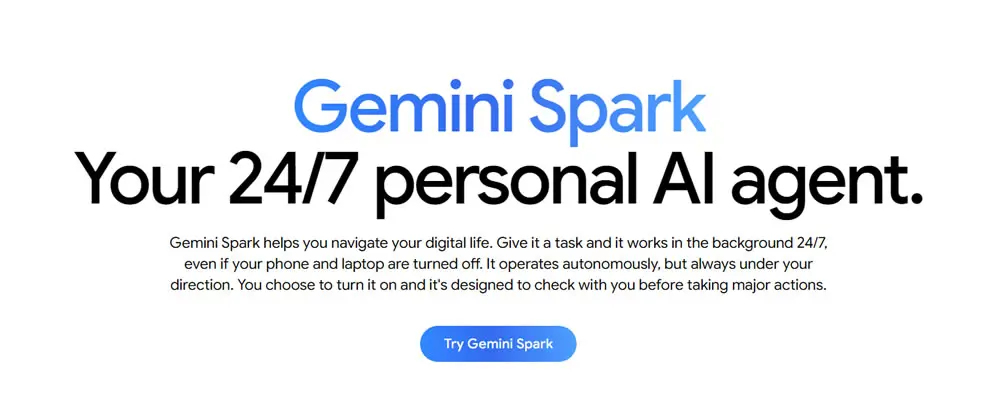 Gemini Spark 正式登台：你不用開口，Google AI 已經在幫你收信、排行程