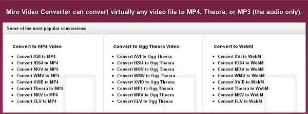 Miro Video Converter 影音轉檔免費應用程式
