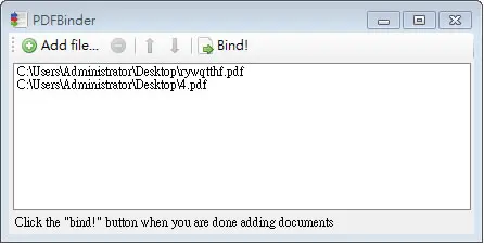 PDFBinder 最簡單的 PDF 合併工具