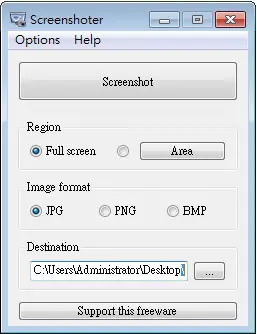 Screenshoter 簡單好用的免費螢幕抓圖工具(免安裝)