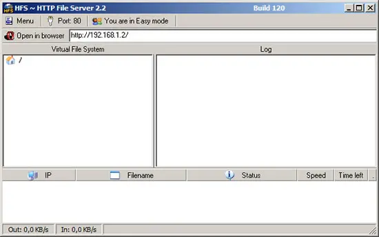 Http File Server 網頁式檔案分享軟體(HFS)
