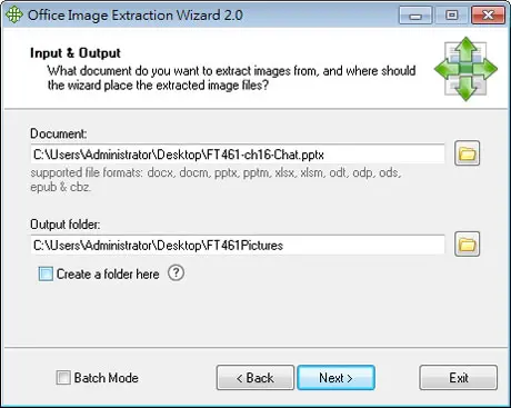 Office Image Extraction Wizard 將 Word、Excel、PowerPoint 文件中的圖檔另存出來