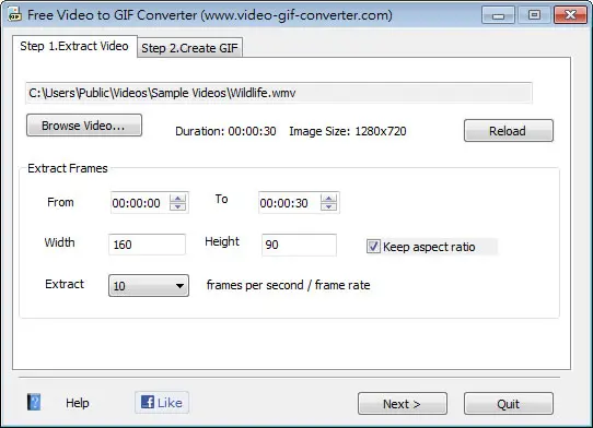 Free Video to GIF Converter 輕鬆將影片內容製作成 GIF 動畫