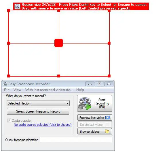Easy Screencast Recorder 免費桌面錄影工具(免安裝)