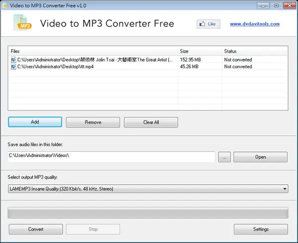Video to MP3 Converter Free 取出影片中的聲音